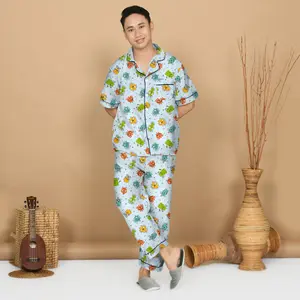 Nyenyak Piyama Pria CP ( Size XXL ) Bahan Katun Sintetis / Setelan Baju Tidur Cowok Jumbo Dewasa Nyenyak Piyama Pria CP ( Size XXL ) Bahan Katun Sintetis / Setelan Baju Tidur Cowok Jumbo Dewasa