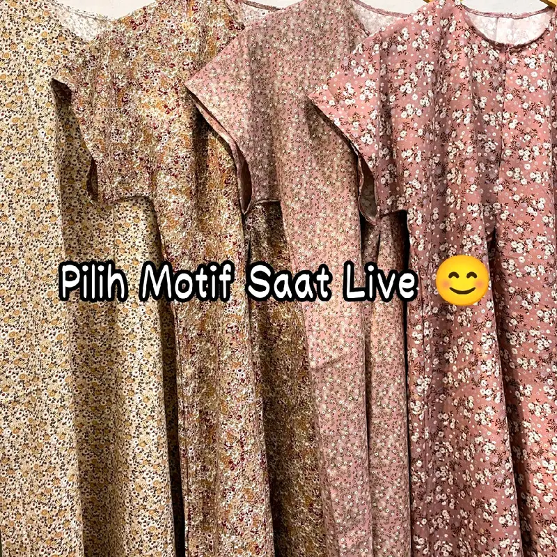 Paket Usaha Daster Busui Harga Ambyar motif cantik Polkadot / Salur / Bunga / Abstrak midi lengan pendek mama muda daster piyama dress muslim 0