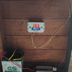 MPPT100A SCC PWM untuk baterai lithium Controller Panel Surya 12V 24V 30A Solar charger controler