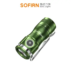 Sofirn SC13 Senter LED Mini SST40 1300lm Taktis 18350 1100mah Isi Ulang 6000K Tahan Air IP68