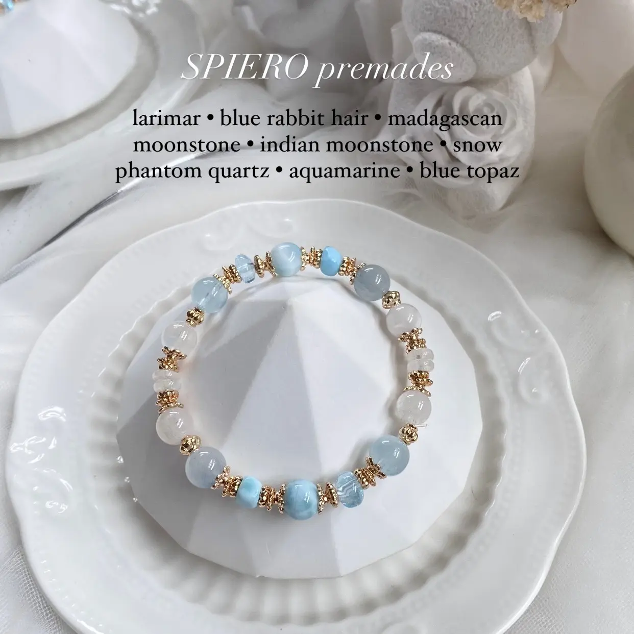 SPIERO Gradient Series Crystal Bracelets - ft. Madagascan Moonstone