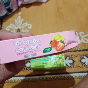C+Collagen - Minuman Collagen Tripeptide 500mg + Vit C 1000mg untuk Kesehatan Kulit dan Imunitas