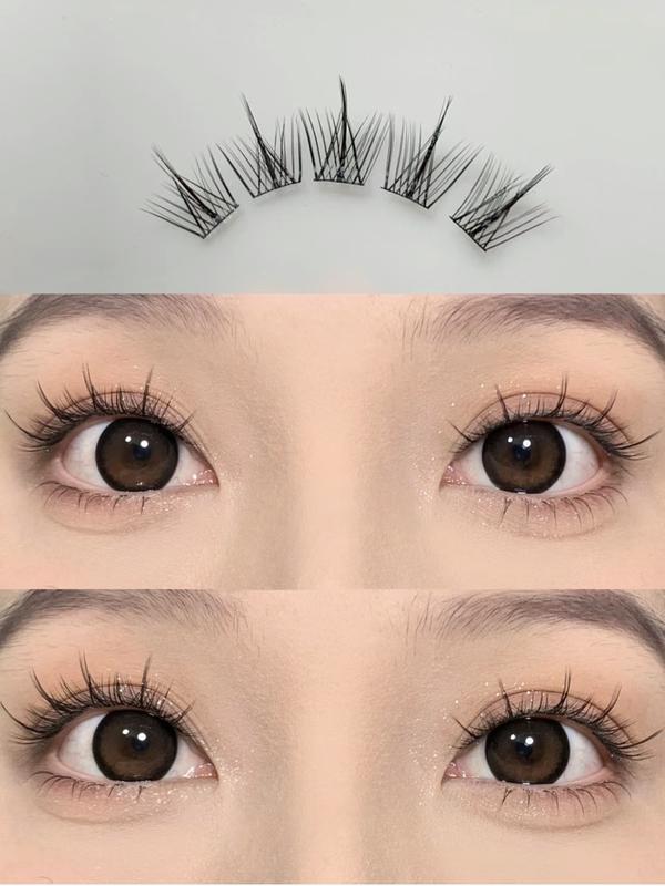LELAND Bulu Mata Palsu Lembut Alami Bulu Mata Palsu Untuk Bulu Mata Palsu Tersegmentasi | Eye Make Up Aksesoris 4