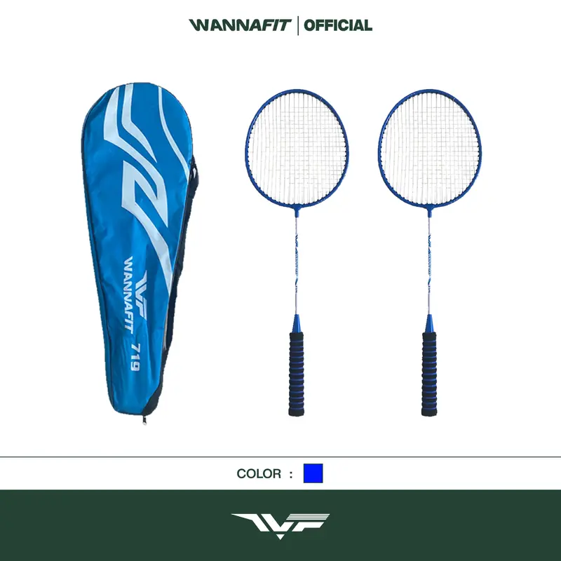 WANNAFIT Raket Badminton Set 2pcs | Free Tas | Peralatan Bulu Tangkis 4