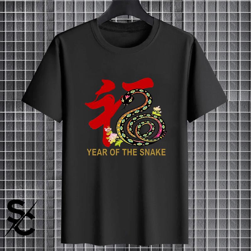 Product Introduction of KAOS SNAKE BATIK TAHUN ULAR 2025 PRIA/WANITA DISTRO LENGAN PENDEK COTTON COMBED 24s BASIC T-SHIRT UNISEX TERBARU 26