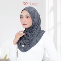 Gambar HAUWA - Comfy Fit Dailly Sporty Misty Series Hijab - Black dari Hauwa Hijab store Kab. Bandung 1 Tokopedia