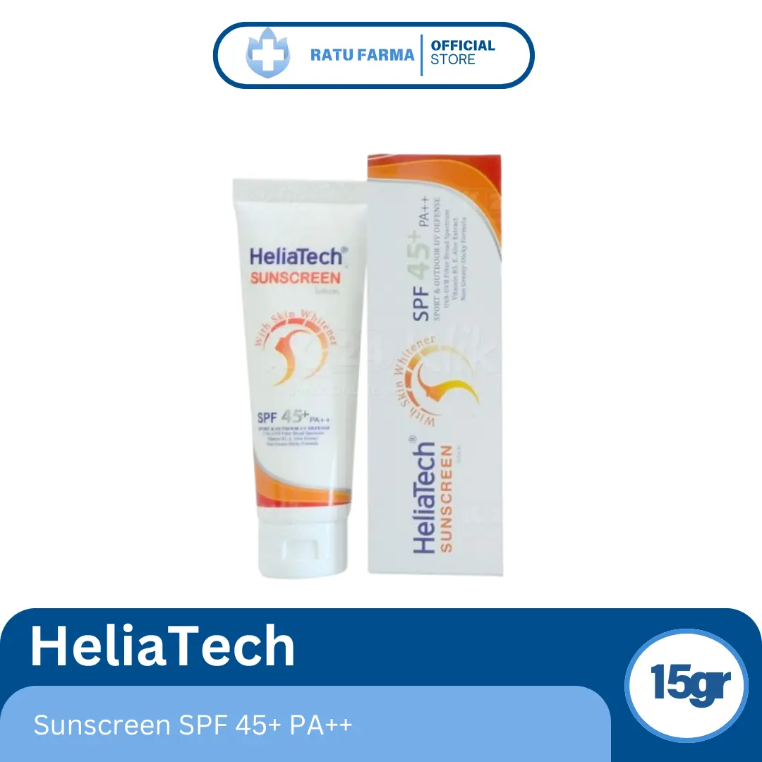 Heliatech Sunscreen SPF 45+ PA++ untuk Perlindungan Kulit Wajah ...