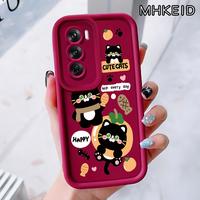 Gambar MHKEID Casing Hp untuk OPPO Reno 12 5G Reno 12 Pro 5G Reno 12F 4G Reno 12F 5G Reno 11 5G Reno 10 5G Reno 10 Pro 5G Case Pola Kucing kartun Kasing Anti-Sidik Jari Silikon Kasus Lembut Casing - Gaya1, OPPO Reno 12 5G dari MHKEID MALL Kab. Tangerang 1 Tokopedia