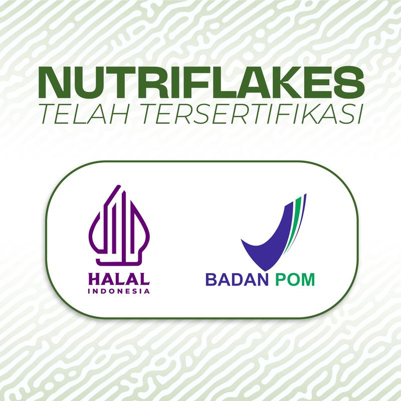 Nutriflakes Sereal Original dari Umbi Garut 5 Box (Isi 280/Box) - Tinggi Serat & Kandungan Gizi untuk Kesehatan Lambung - Bubuk, Drink 5