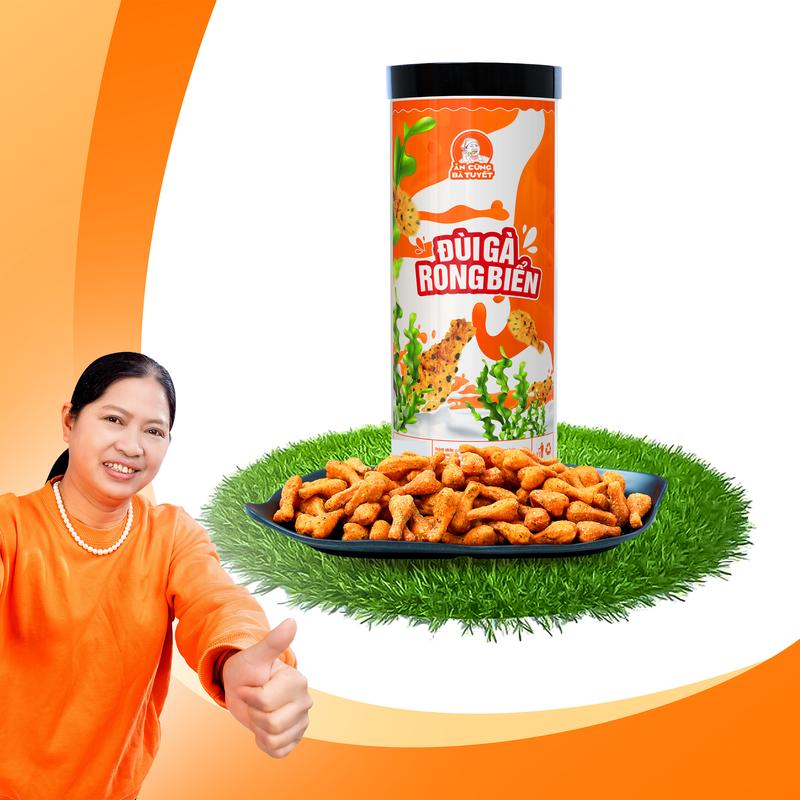 SNACK ĐÙI GÀ RONG BIỂN  - Ăn Vặt - ĂN CÙNG BÀ TUYẾT