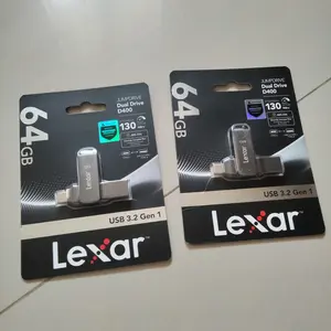 Lexar JumpDrive Dual Drive D400 32GB / 64GB / 128GB / 256GB Flashdisk OTG USB Type C 3.2