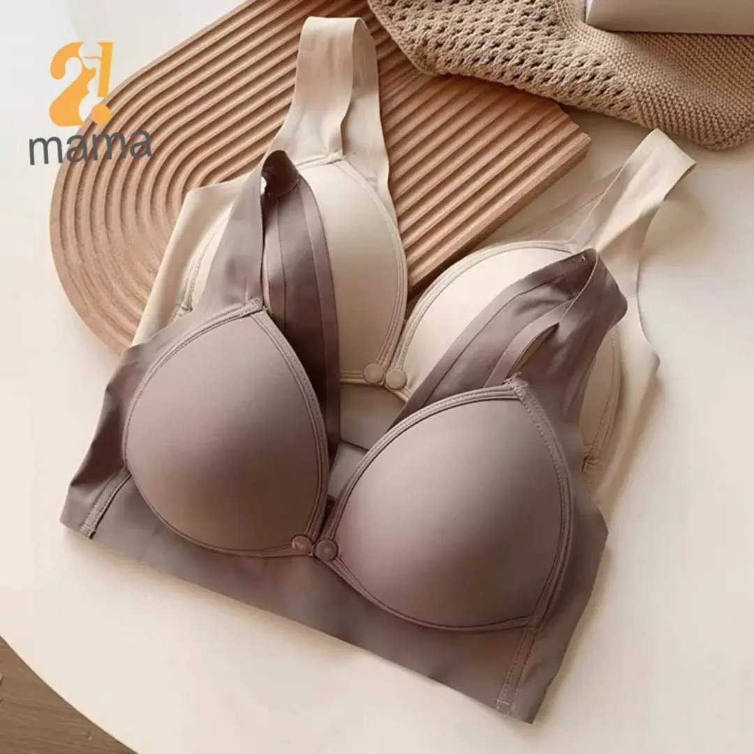 Áo Ngực 2mama chất liệu su non B102 mềm mại, nâng ngực, chống chảy sệ, có cúc mở cho bé ti