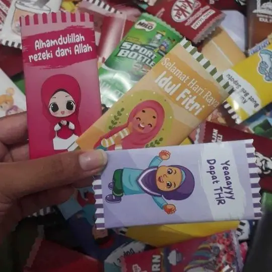 PROMO Amplop Bentuk Permen Unik Lucu Imut Murah Berkualitas THR Lebaran Angpau isi 50 pcs 6