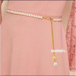 Ikat Pinggang Nara/Blet Mutiara Rantai - Model Terbaru Elegan