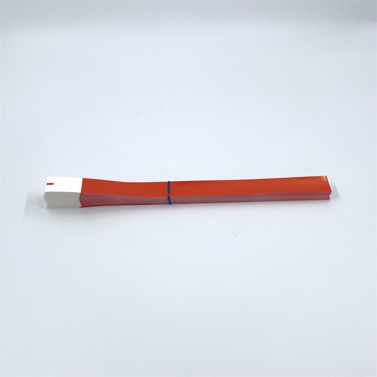 Gelang Tiket 100 Pcs Anti Air Sekali Pakai Bahan Kertas Sintetis PP Ukuran 10x0.75 Inci Untuk Event Pesta Wahana