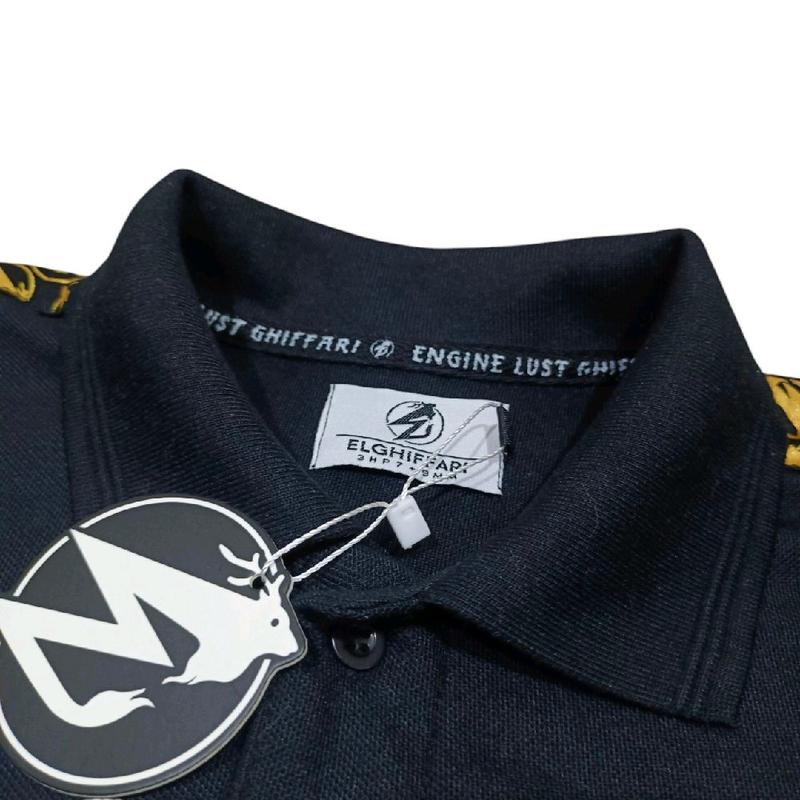 Kaos Polo Shirt Pria Ringer Taped Gold - Bahan Cotton Cvc 20s Berkualitas Premium - Tangan, Panjang, Kerah 3