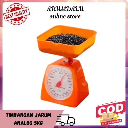 (BUBBLEWRAP) TIMBANGAN DAPUR JARUM ANALOG 5KG 0
