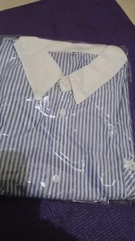 Product Review of Lulu blouse strip salur premium LD 110 120 130 140 kemeja crop jumbo from C**5 1