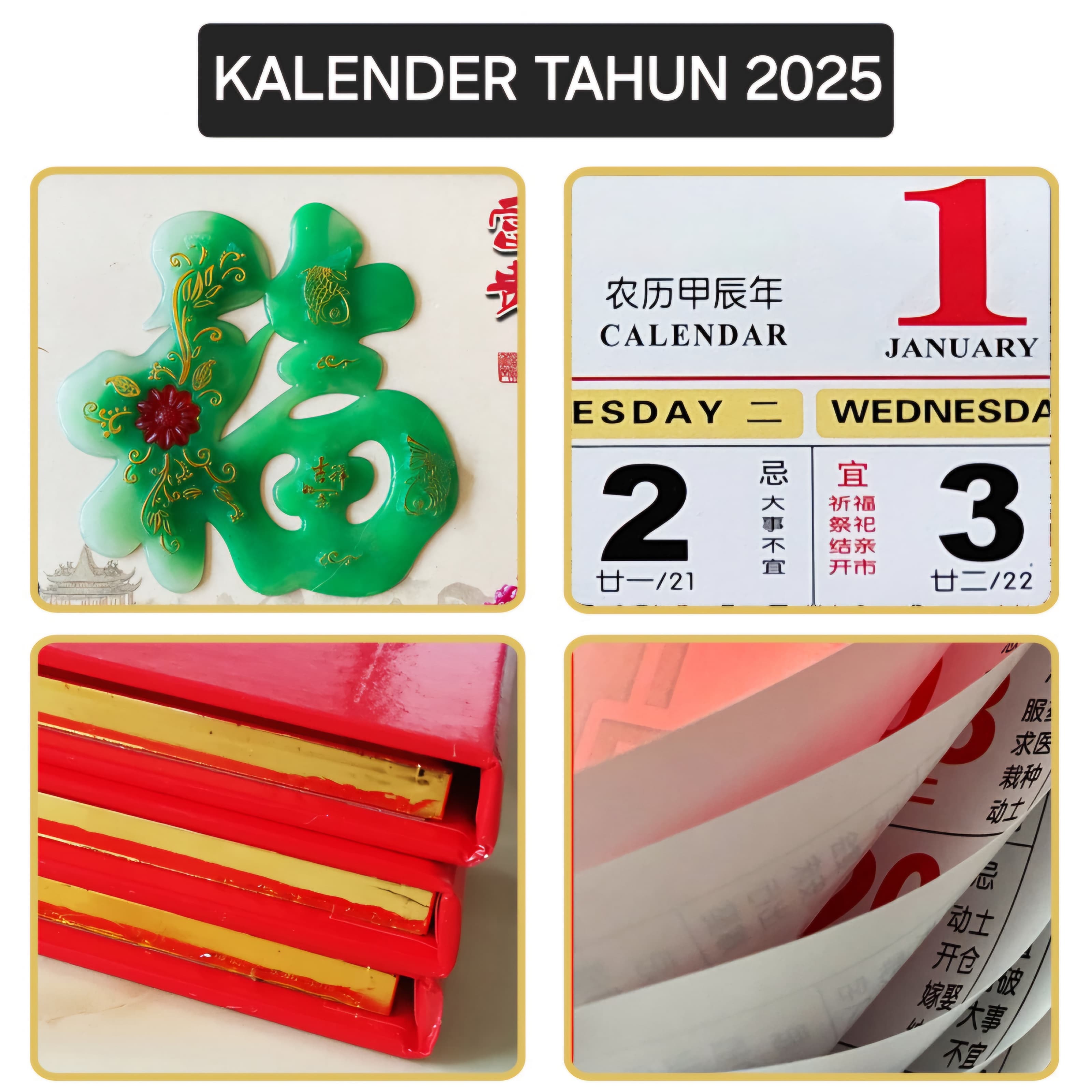 Kalender 2025 Kalender Tahun 2025 Kalender Fu Hoki 2025 Kalender Ular Kalender Gantung