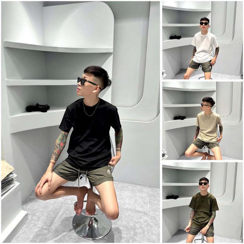 Áo Phông Trơn ( Bản Cao ) Hai Màu Đen Trắng Chất Cotton Mịn Co Dãn Hai Chiều Định Lượng Vải 270GFM Thời Trang Nam Nữ