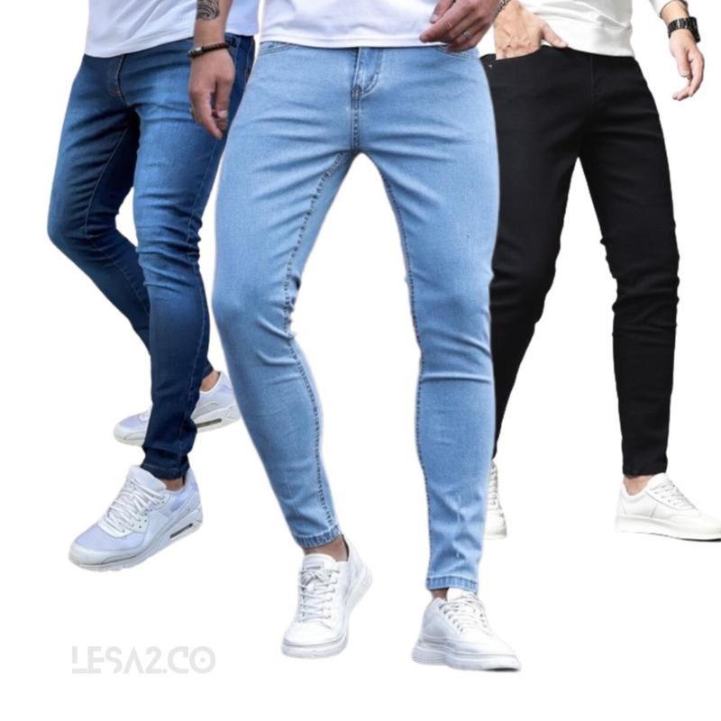 A2F Celana Jeans Pria Bahan Streach Melar Pensil Slim fit Cowok Panjang ...