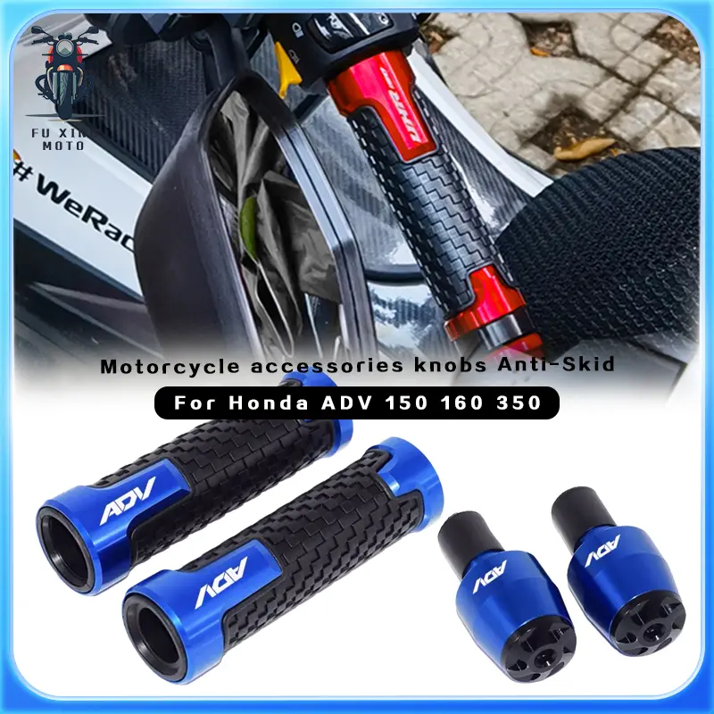 For HONDA ADV 160/150/350 NEW 7/8'' 22mm Motorcycle accessories knobs Anti-Skid scooter Handle ends Grips Bar Hand Handlebar