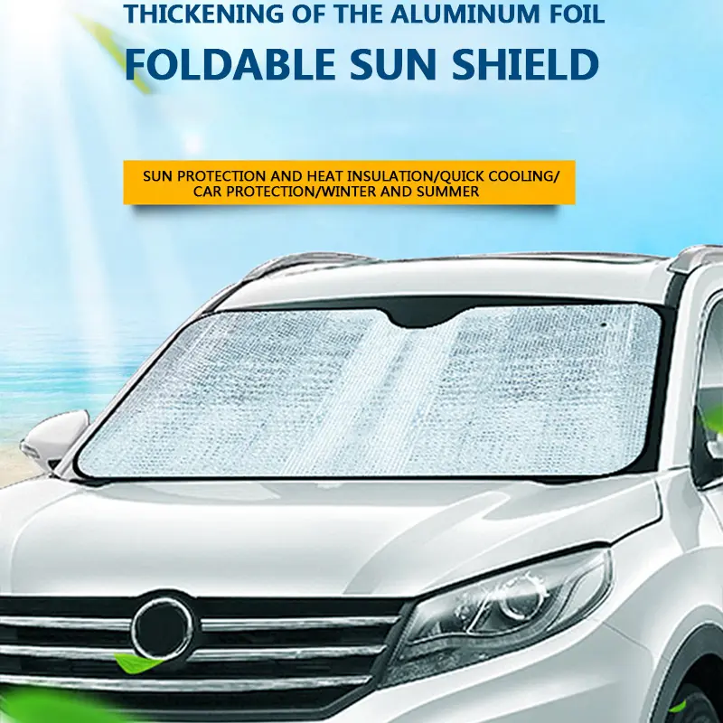 Automobile Sunshade Cover Car Windshield Snow Sun Shade Waterproof Protector Cover Car Front  Cover Car Sunshades UV Protection Curtain Car Sun Shade Film Windshield Visor Front Windshield Sunshade Cover Sun Shade UV Protection