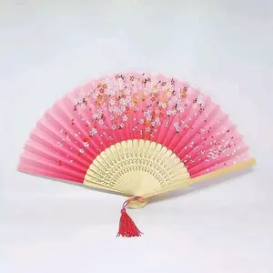 Kipas Sangjit Motif Sakura Kipas Tangan Gaya Jepang China Kipas Lipat Kipas Keprek Kipas Tari Kipas Aksesories Souvenir