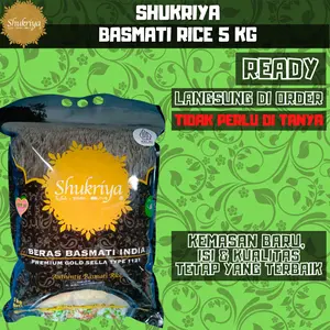 Shukriya Basmati Rice 5 Kg - Food Nasi Basmati