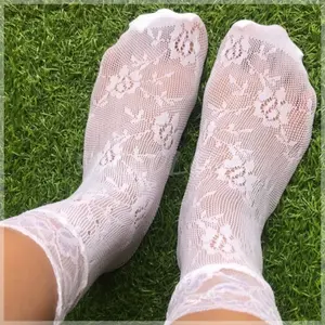 (Min. 3pcs @7.000) Kaos kaki stocking semata kaki Fu hua Mei stocking renda brukat wanita dewasa