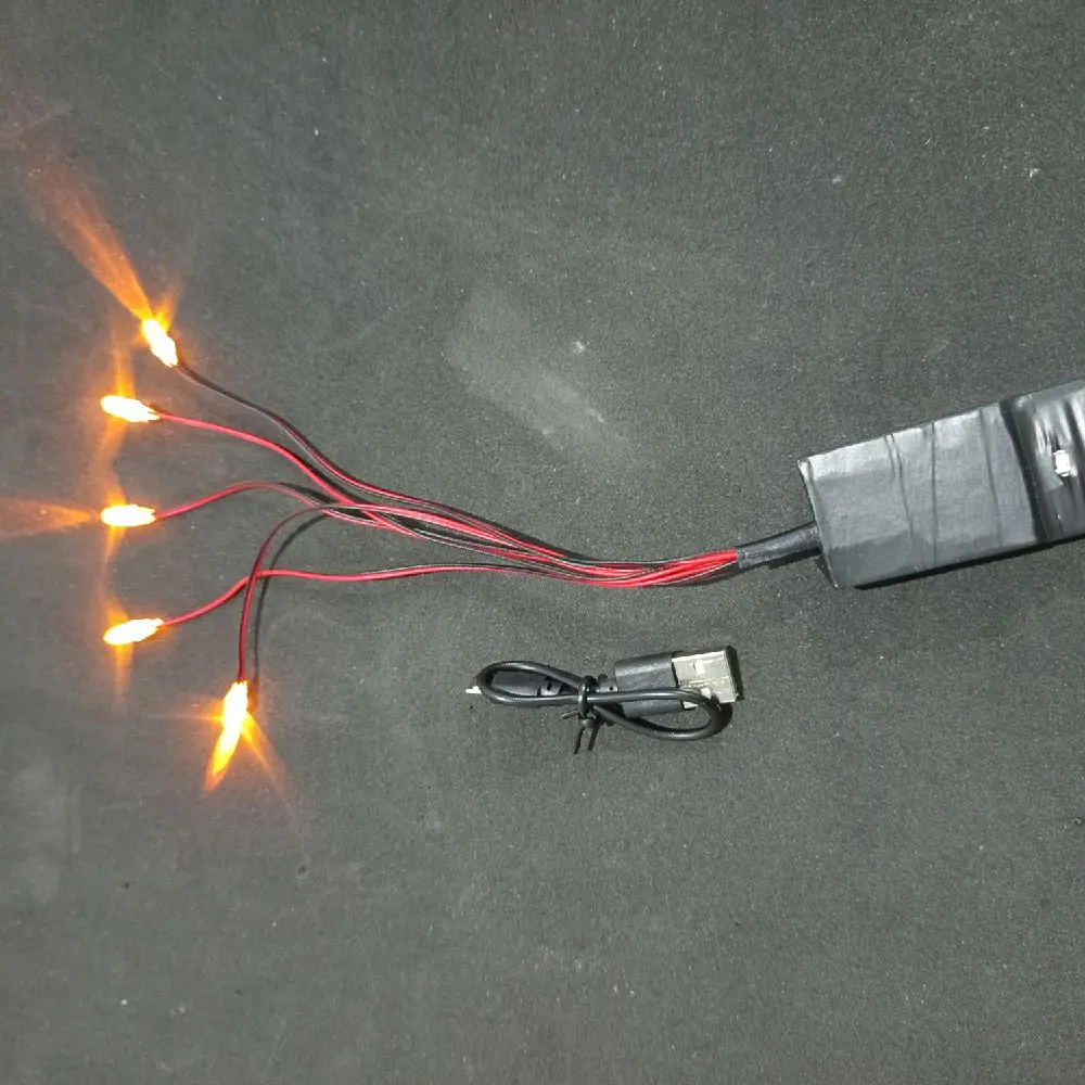 miniatur lampu matrik 4 mode batrai bisa dicas ulang, cocok untuk variasi miniatur truk dan bus