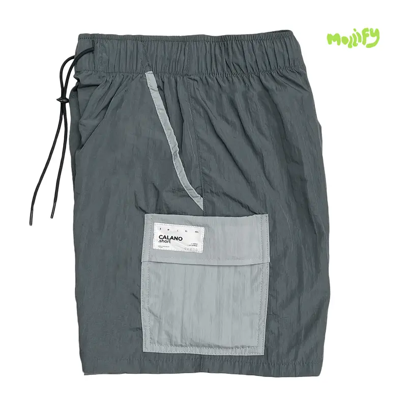 mollify calano spring - short pants stone grey key pocket | celana pendek saku samping | shortpants celana pendek pria wanita | Size M - XXL | Unisex Cargo 1