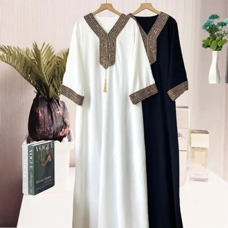 AK Store abaya crinkle/gamis abaya Muslim Syari Lebaran 5