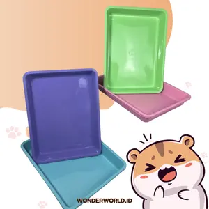 [ISI 6 PCS] NAMPAN KOTAK 04 (35X26X4) wadah penyajian piring kotak besar Kitchenware Plastik