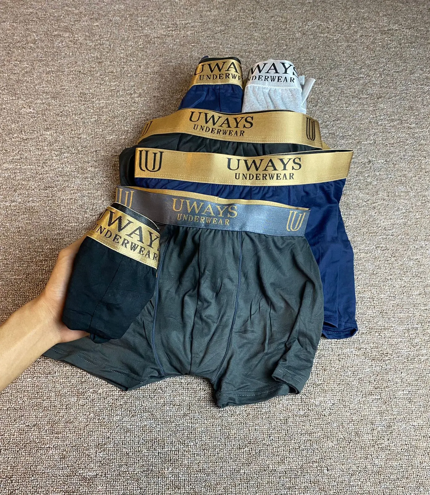 B-M UNDERWEAR, CD SERIAN GOLD, celana dalam PRIA KEREN, celana dalam BOXER ISI CAMPUR celana dalam belalai gajah Nyaman Boxer boxer import Katun priamurah Karet kancut dalaman pria