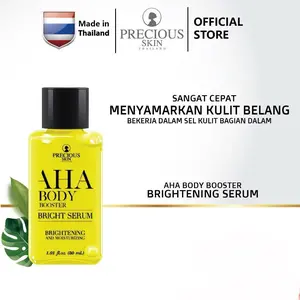 Precious Skin Thailand AHA Brightening & Whitening Booster Body Serum / Serum Pemutih / Body Booster 30ml lotion memutihkan stretchmark  niacinamide  kusam  hitam Mencerahkan Pencerah