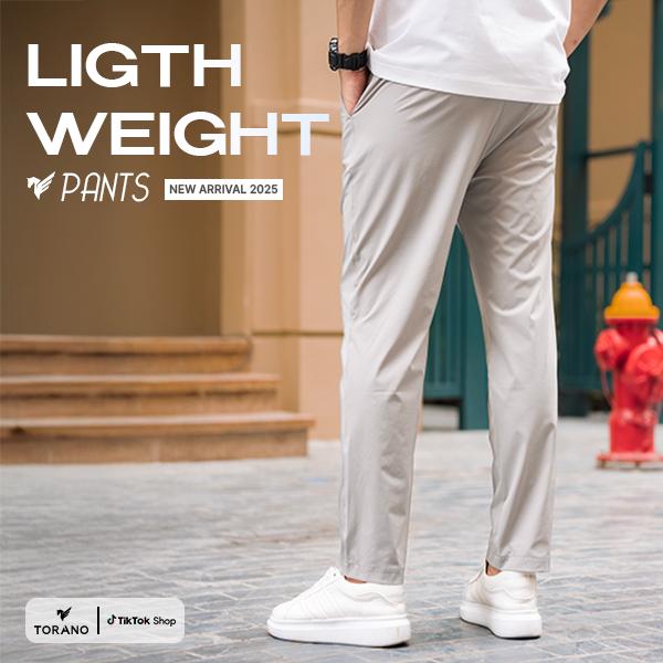   NEW  TORANO Quần gió BW001 cạp chun phom slim-fit trọng lượng nhẹ co giãn 4 chiều LIGHTWEIGHT PANTS Nam Cargo Có Túi Đen 100% polyester Việt Nam 