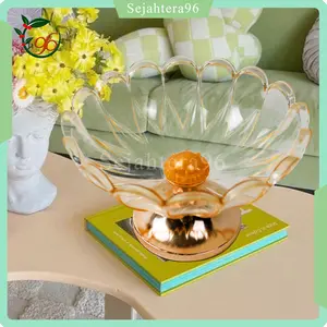 (SEJAHTERA) TEMPAT PERMEN MAWAR | DEKORASI MEJA RUMAH CAFE | HIASAN RUANG TAMU ELEGAN | WADAH CAMILAN AESTHETIC