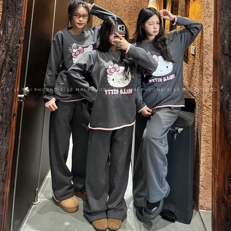 SET BỘ ĐÁNG YÊU CUTE DÀY NẶNG MÀU XÁM HOT 2026