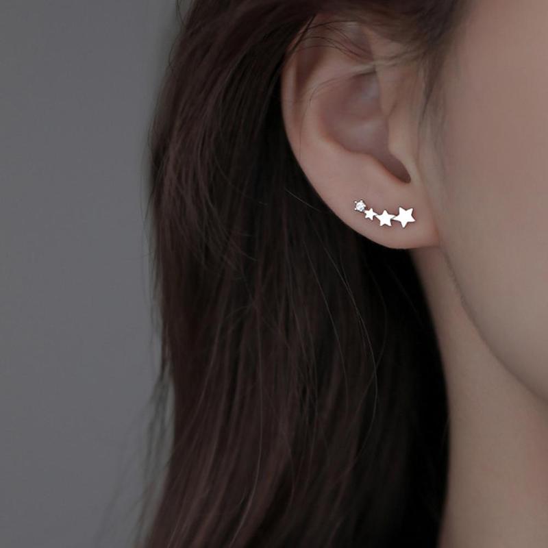 Product Introduction of Star Stud Earrings Temperament Net Red Super Fairy Earrings T2V8 26