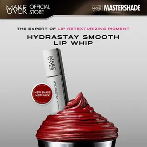 MAKE OVER Hydrastay Smooth Lip Whip - Lipcream Untuk Bibir Kering Smooth Ringan Lembab Lembut Base Ombre Nude Luxurious Velvet Lipstick Lip Cream Soft Blurring Comfort Make Up BEST SELLER