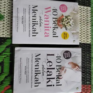 Paket Hemat Buku Pernikahan Terlaris - Buku 40 Bekal Lelaki Sebelum Menikah & 40 Bekal Wanita Sebelum Menikah