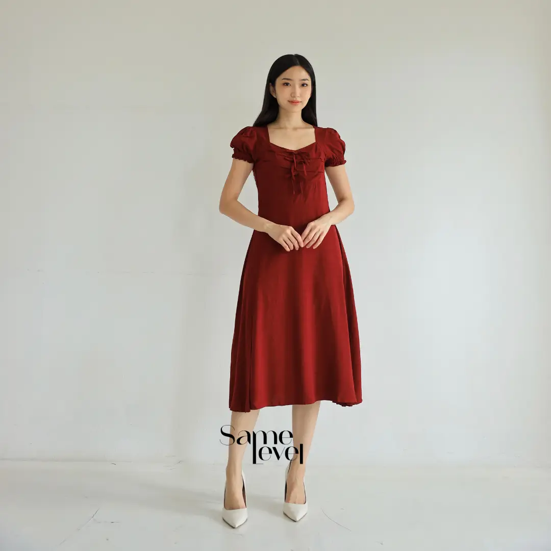 SAMELEVEL Cassie Dress | Korean Dress Wanita | Midi Dress Wanita