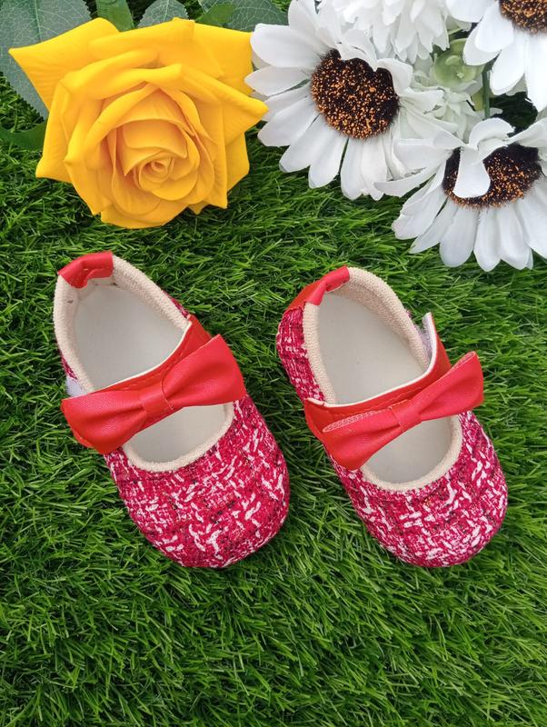 SEPATU PREWALKER BABY PREMPUAN MOTIF PITA GARIS UNTUK USIA 0-12 BULAN 3