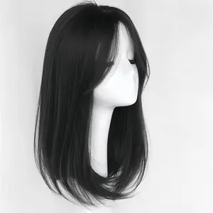 Wig Wanita Full Kepala/Rambut Palsu Wanita Panjang/Wig Korean 42CM/Wig Daily Natural Wanita/Wig Premium Murah/wig sebahu tanpa poni