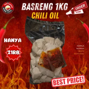 BASRENG CHILI OIL 1KG MENTAH MURAH GORENGAN SNACK FROZEN FOOD Pedas Spices