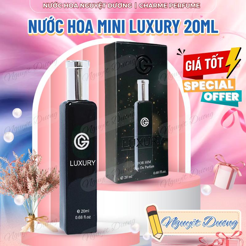   20ml  Nước Hoa Nam Charme Luxury 20ml - Nhỏ Gọn Tiện Lợi Lưu Hương Cực Lâu - Hương Thơm Tươi Sáng & Năng Động Phù Hợp Mọi Mùa 
