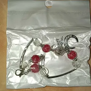 Gelang Rantai Manik Moonstone Aesthetic Titanium