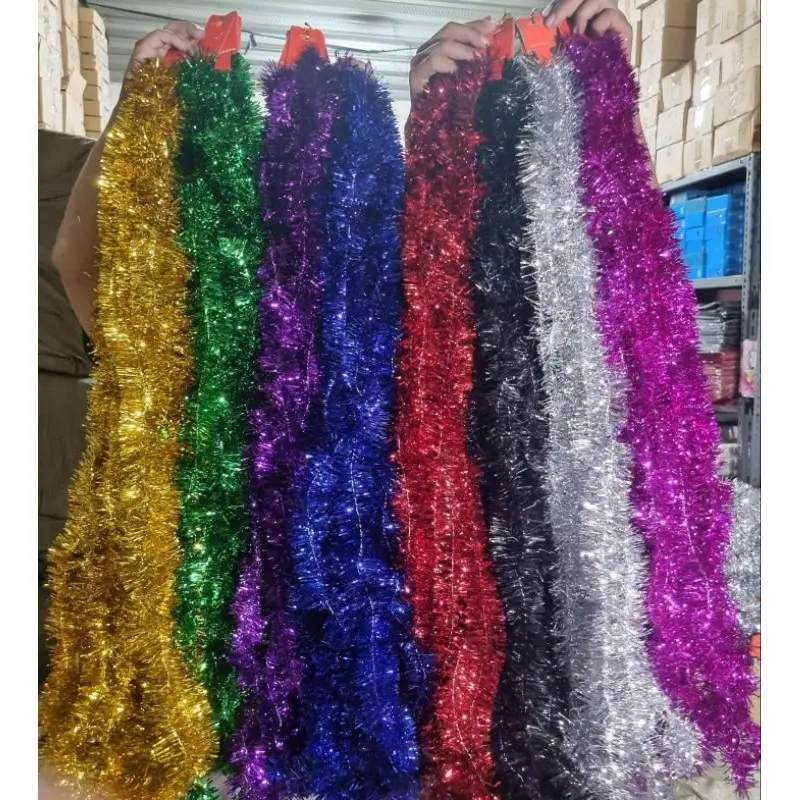 slinger rumbai warna warni/slinger rumbai/slinger Tinsel rumbai 2 meter 5 cm