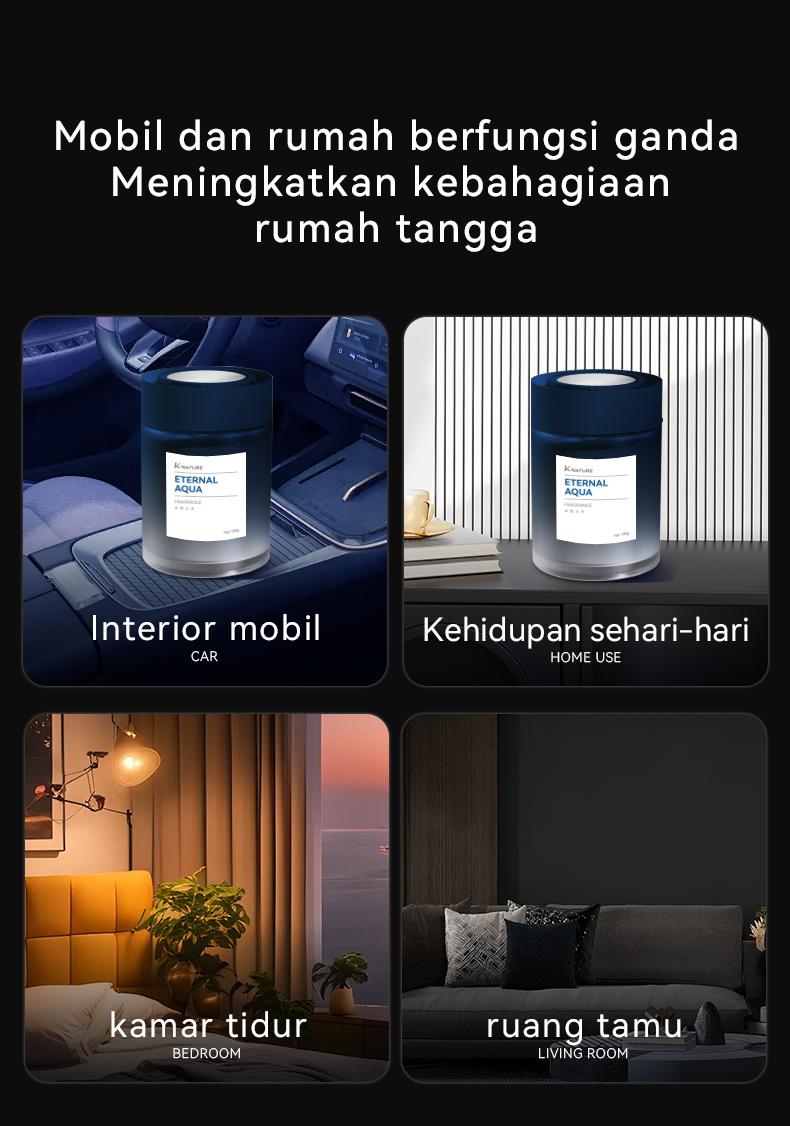 Kathwi K-nature Car Fragrance Aroma Tahan Lama Dan Menyenangkan Pengharum Mobil Mewah Terbaru 180g Formula Hipoalergenik Antibakteri Dan Penghilang Formaldehida
